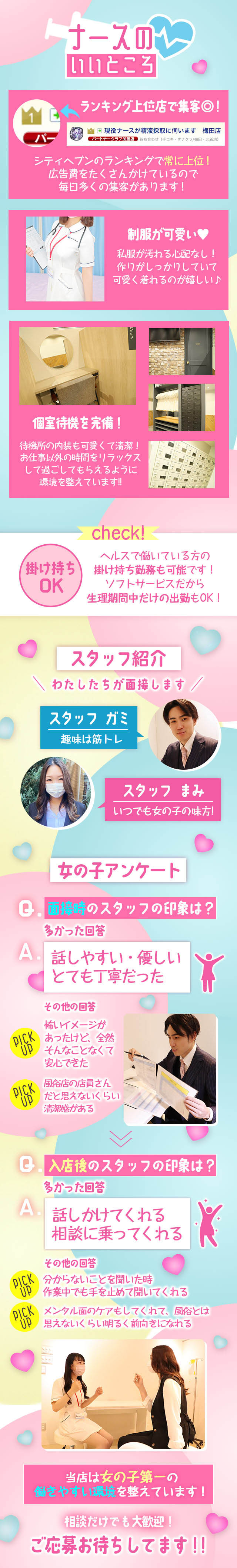 ナースのいいところがコチラ‼